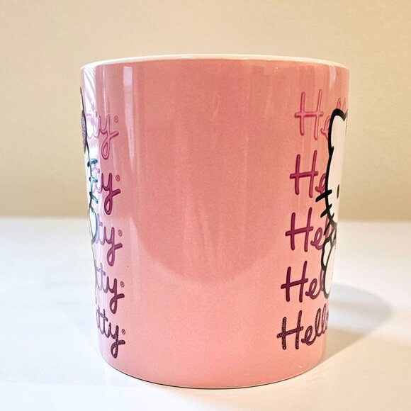 Sanrio Hello Kitty Glitter Pink Coffee Mug 20oz - Picture 2 of 6